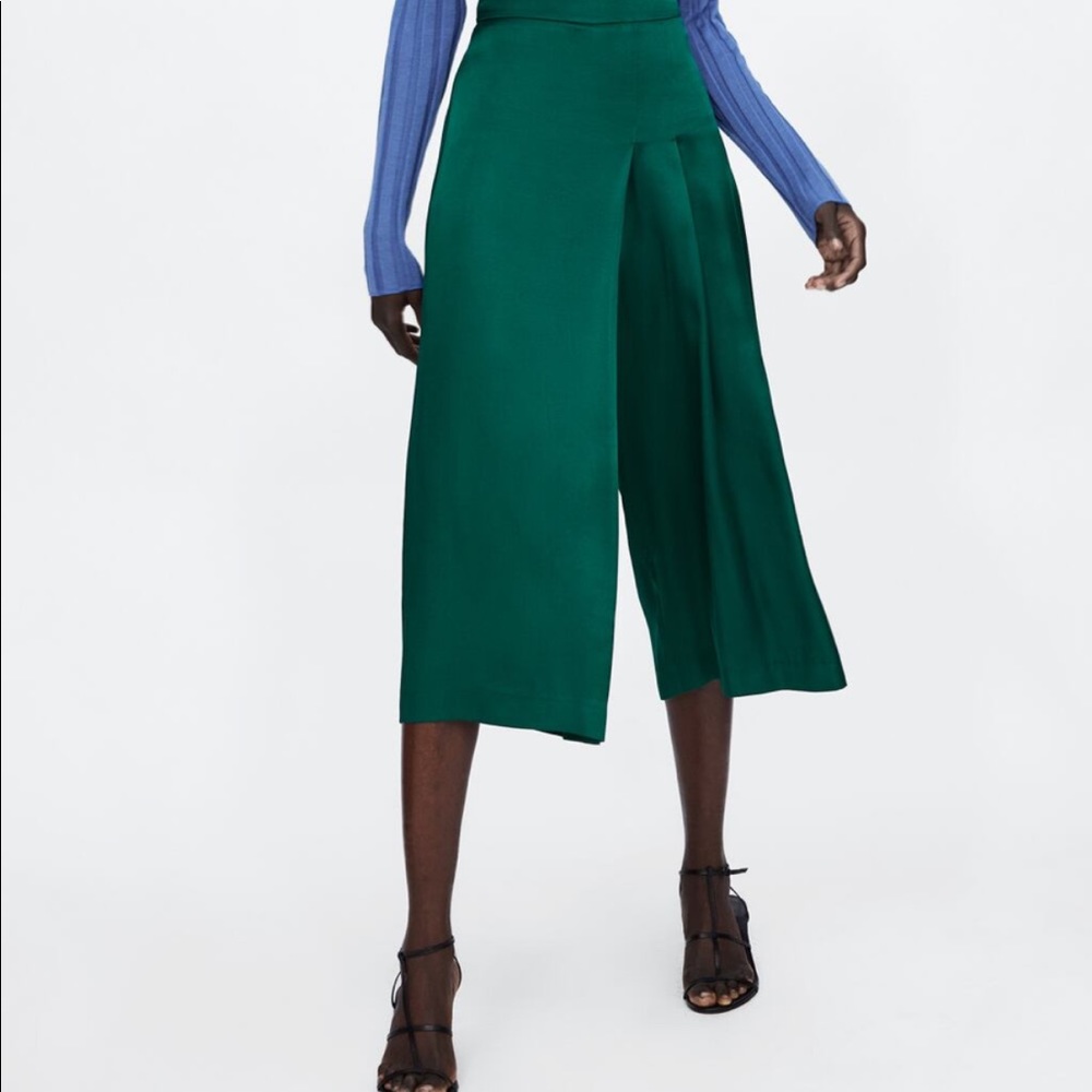 Zara Satin Sarong Culotte